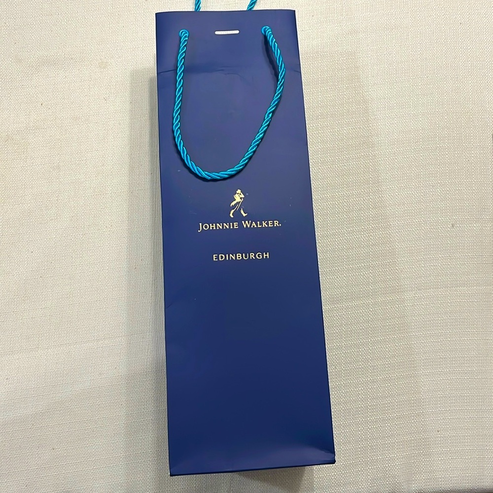 Johnnie Walker Edinburgh Scotland Blue Gift Bag